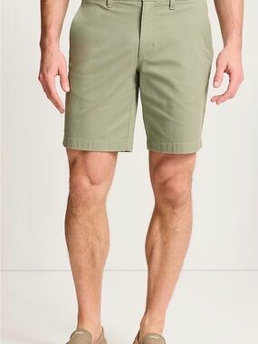 Tommy Bahama Boracay Island Chino Olive Soapstone Flat-Front Shorts